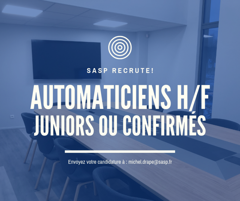 SASP recrute des Automaticiens H/F